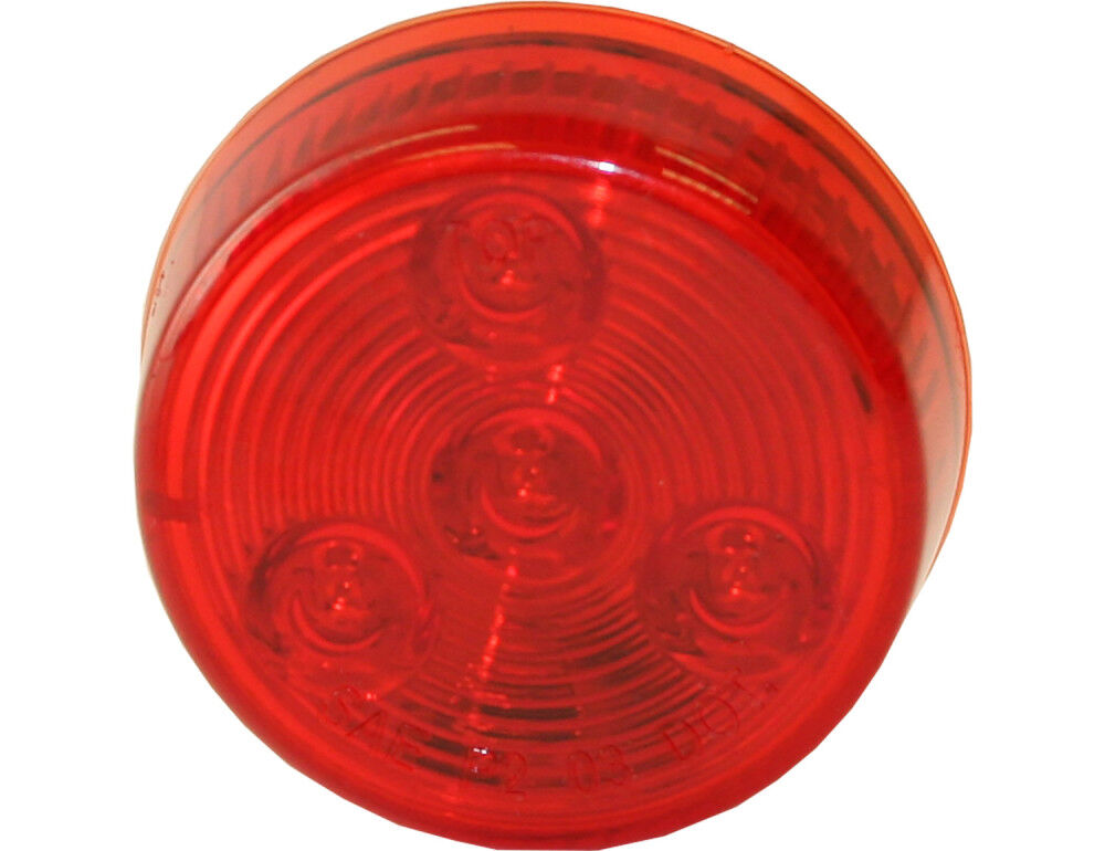 2 Inch Red Round Marker/Clearance Light with 4 LEDs (Light Only) 5622154