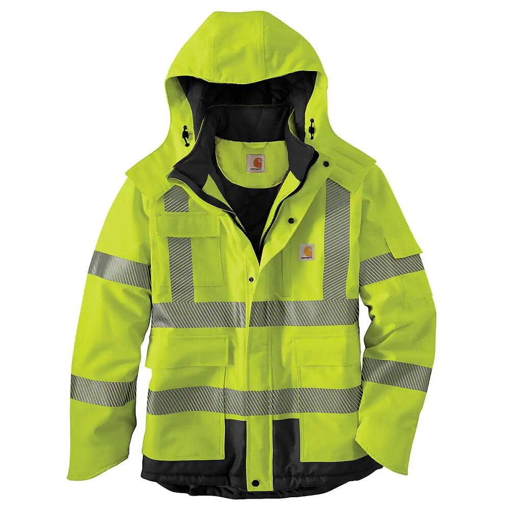 Men's Brite Lime Waterproof Hi-Viz Class 3 Sherwood Jacket Large 100787323-L