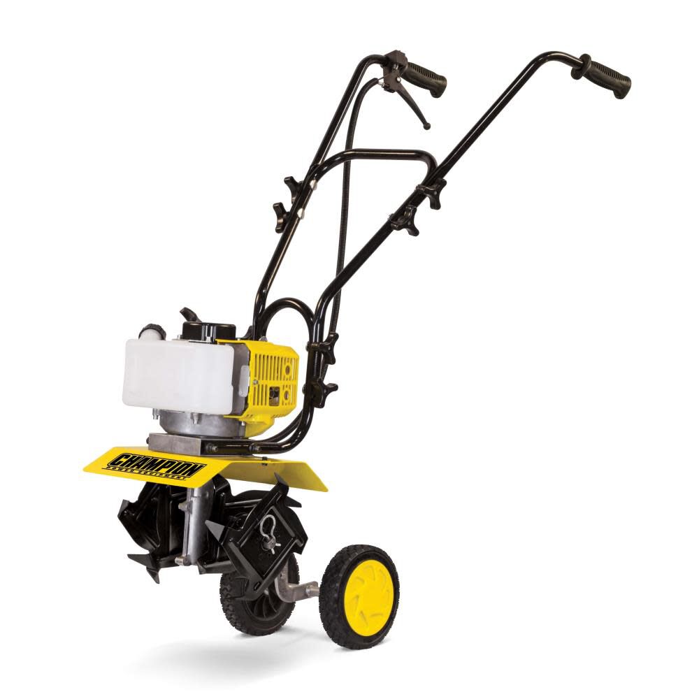 2-Stroke Portable Gas Garden Tiller Cultivator with Adjustable Depth 100882
