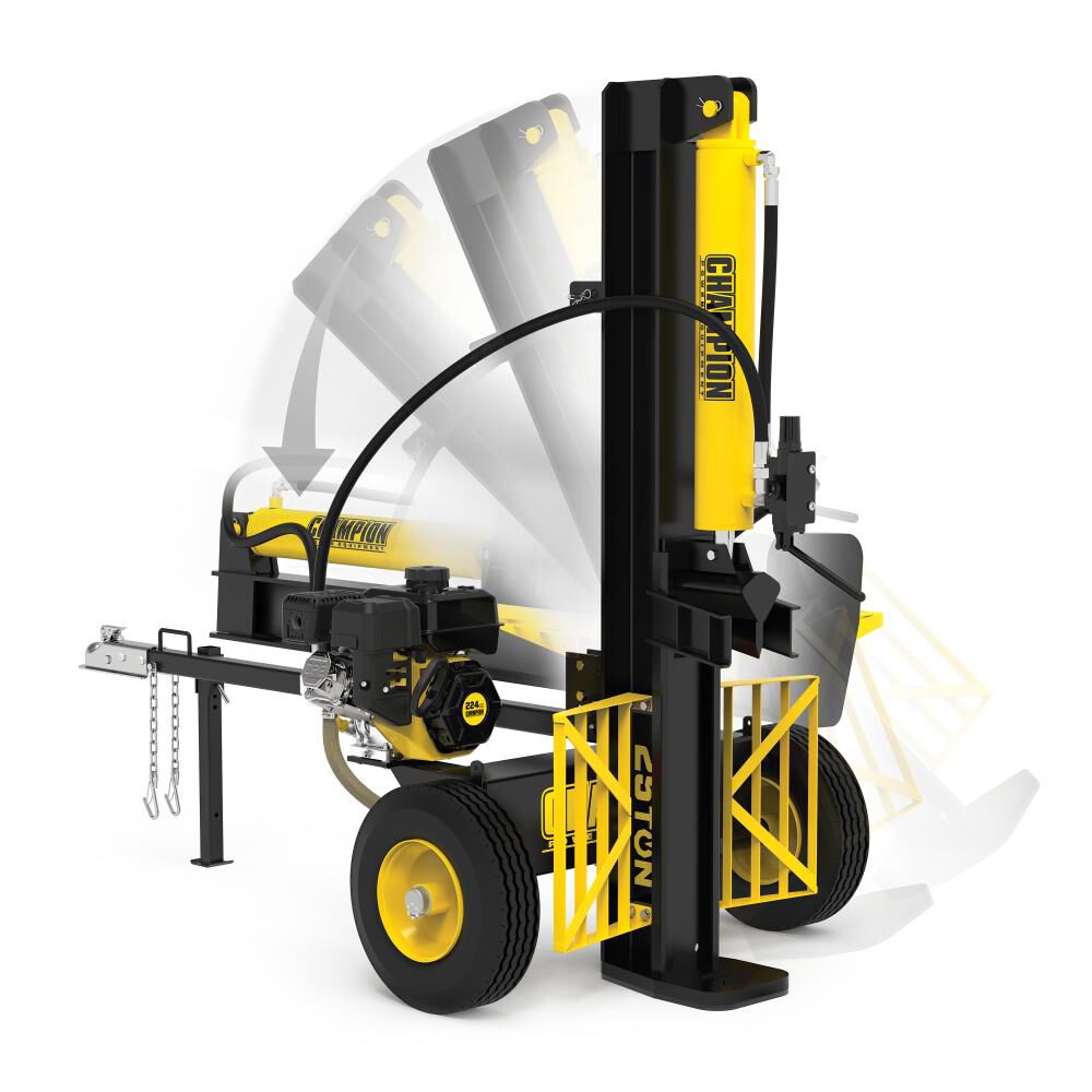 25 Ton Horizontal/Vertical Full Beam Gas Powered Log Splitter with Auto Return 100251