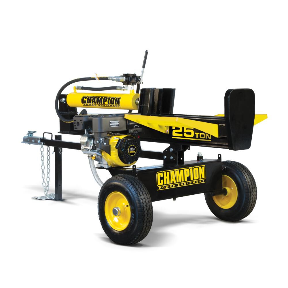 25 Ton Horizontal/Vertical Full Beam Gas Powered Log Splitter with Auto Return 100251