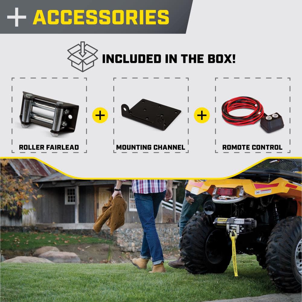 3000-lb. ATV/UTV Winch Kit 13004