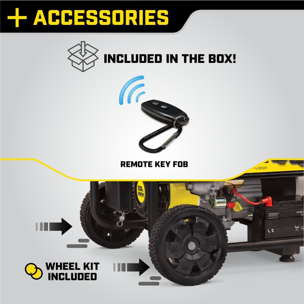 3500 Watt RV Ready Portable Generator with Wireless Remote Start CARB 100554