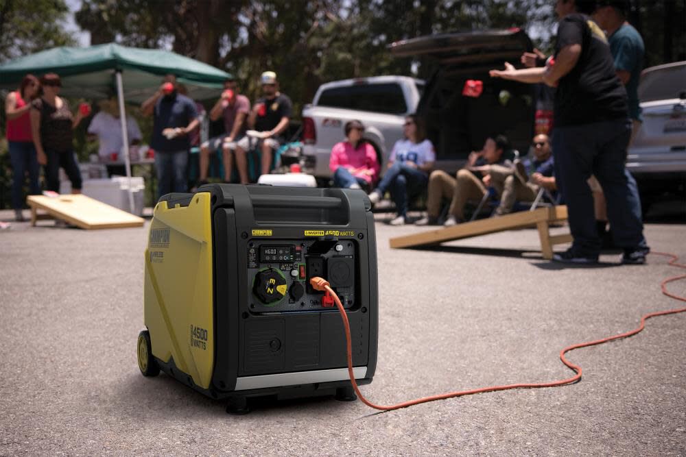 4500-Watt Wireless Remote Start Inverter Generator with Quiet Technology and CO Shield 201184