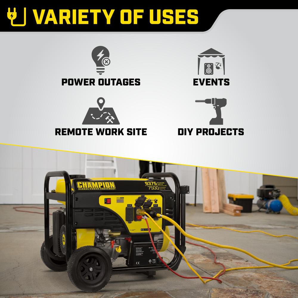 7500 Watt Generator Portable with Electric Start 100813
