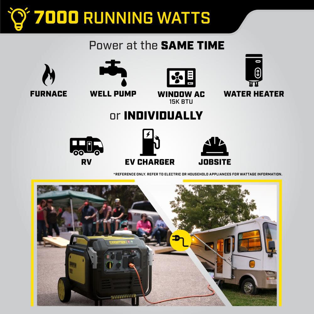 8500 Watt Inverter Generator Electric Start Dual Fuel with CO Shield 201175