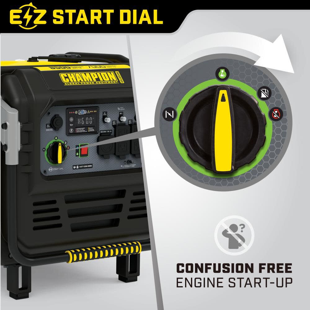 8500 Watt Portable Electric Start Inverter Generator with Quiet Technology and CO Shield 100719