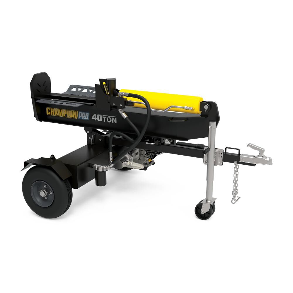 Pro Grade 40-Ton Horizontal/Vertical Full Beam Gas Wood Log Splitter with Auto Return 201091