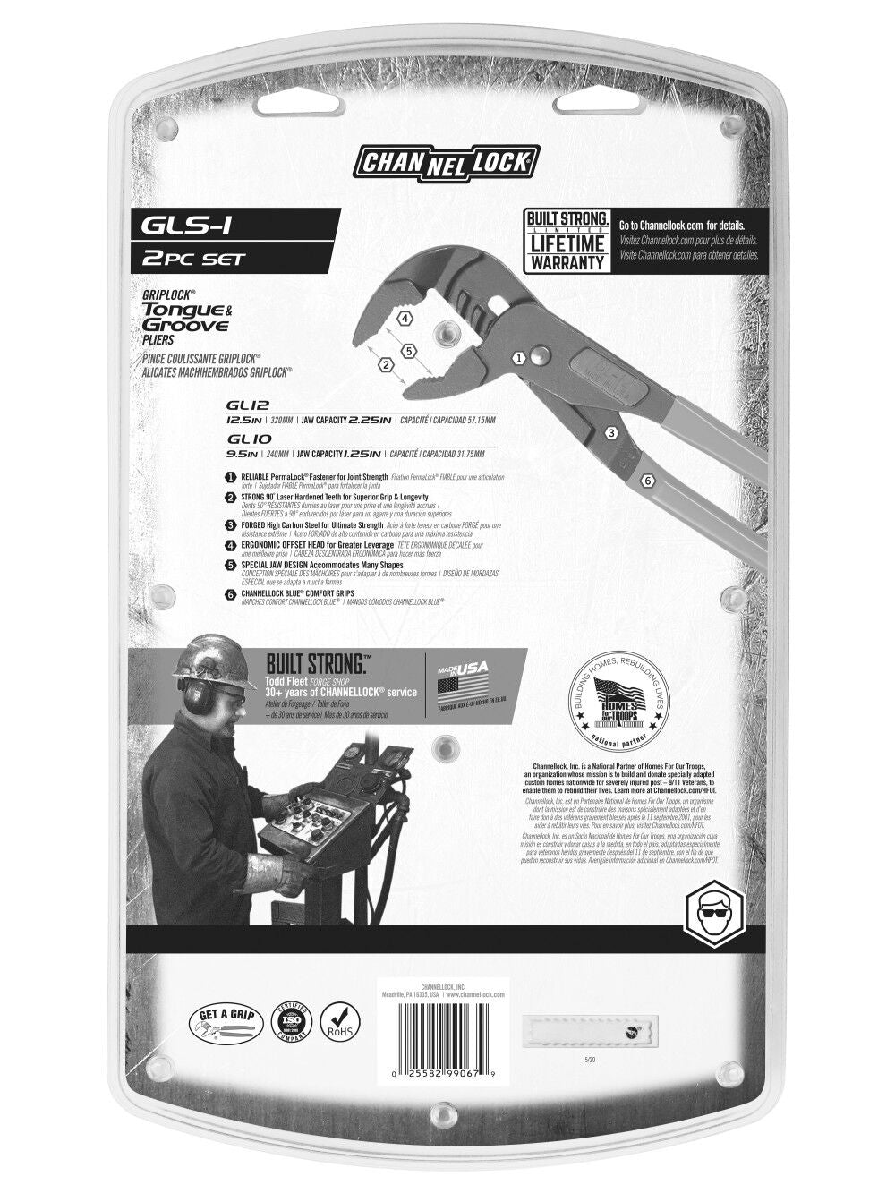 10in & 12in European Style Plier Set GLS-1