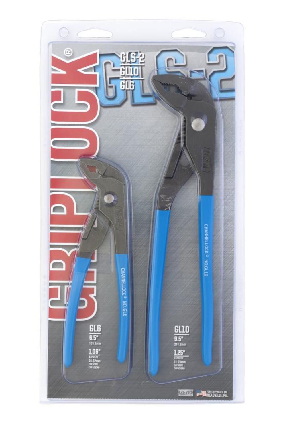 2pc GripLock Plier Set GLS-2
