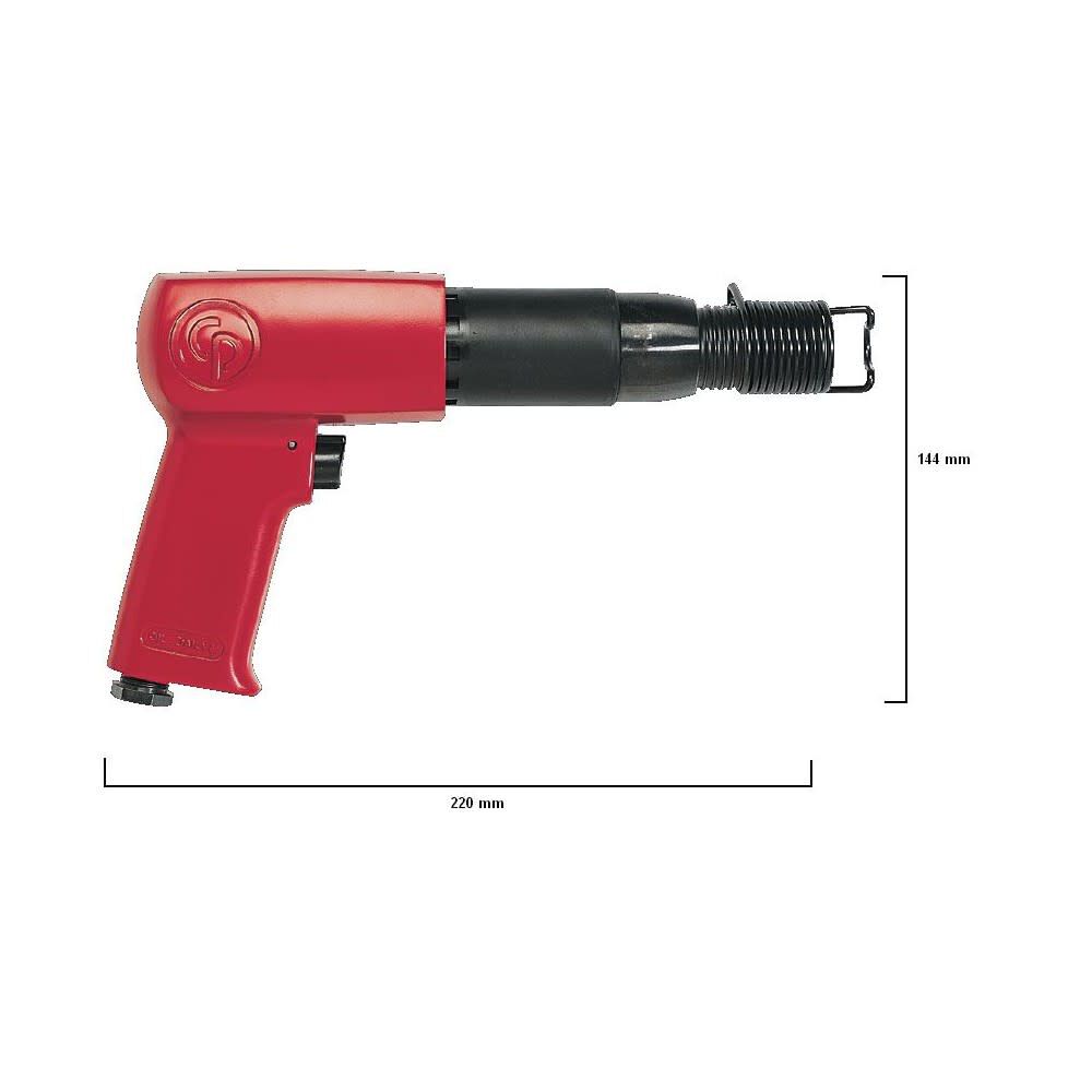 3-1/2 Inch Stroke 25 Cfm Pneumatic Hammer with 0.401 In. Round Shank CP7150