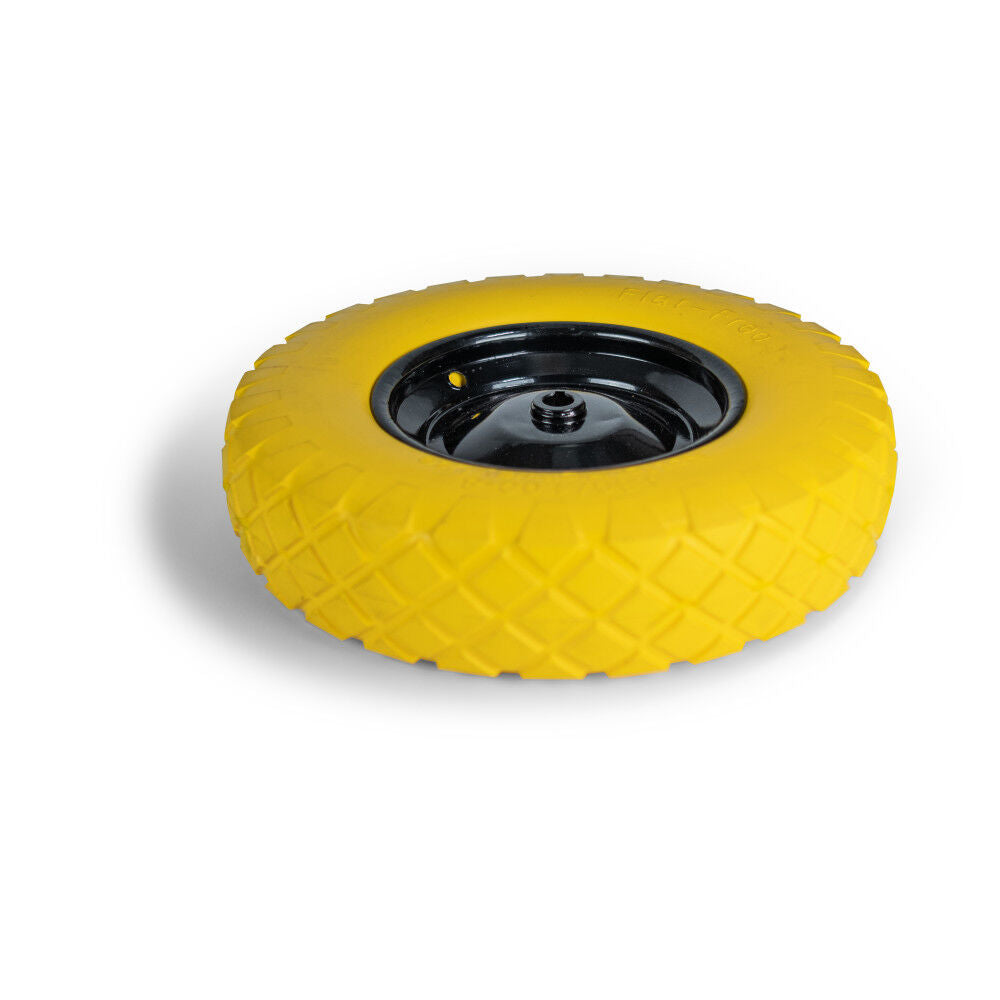 15 in Yellow Wheel & Tire Assembly for Chore Warrior Wheelbarrow 44390