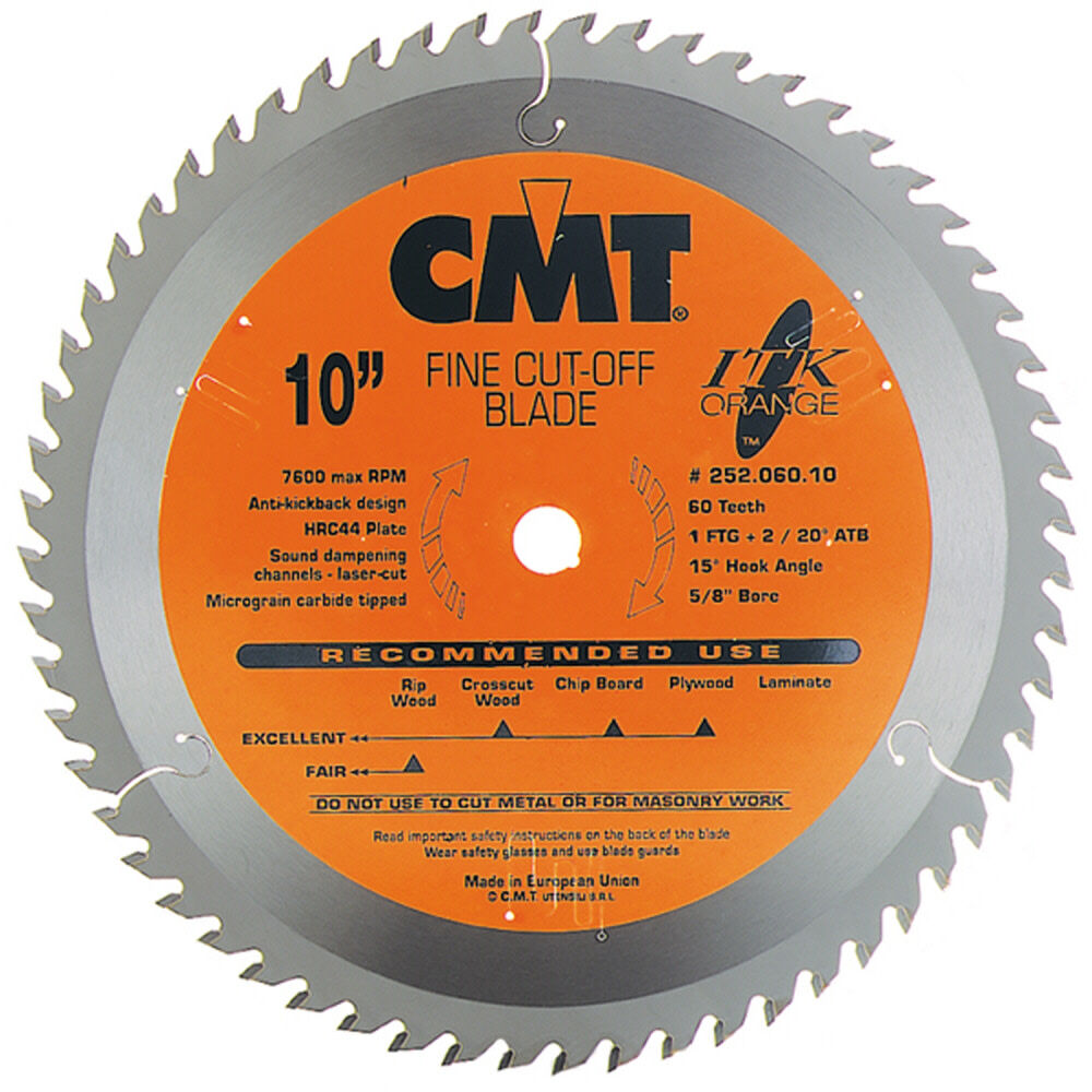 10 In x 60 x 5/8 In ITK Fine Cut-Off Blades 252.060.10