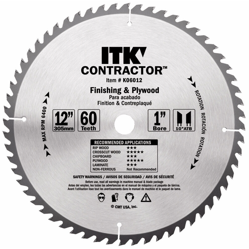 12 Inch 60 Tooth Finishing Blade K06012