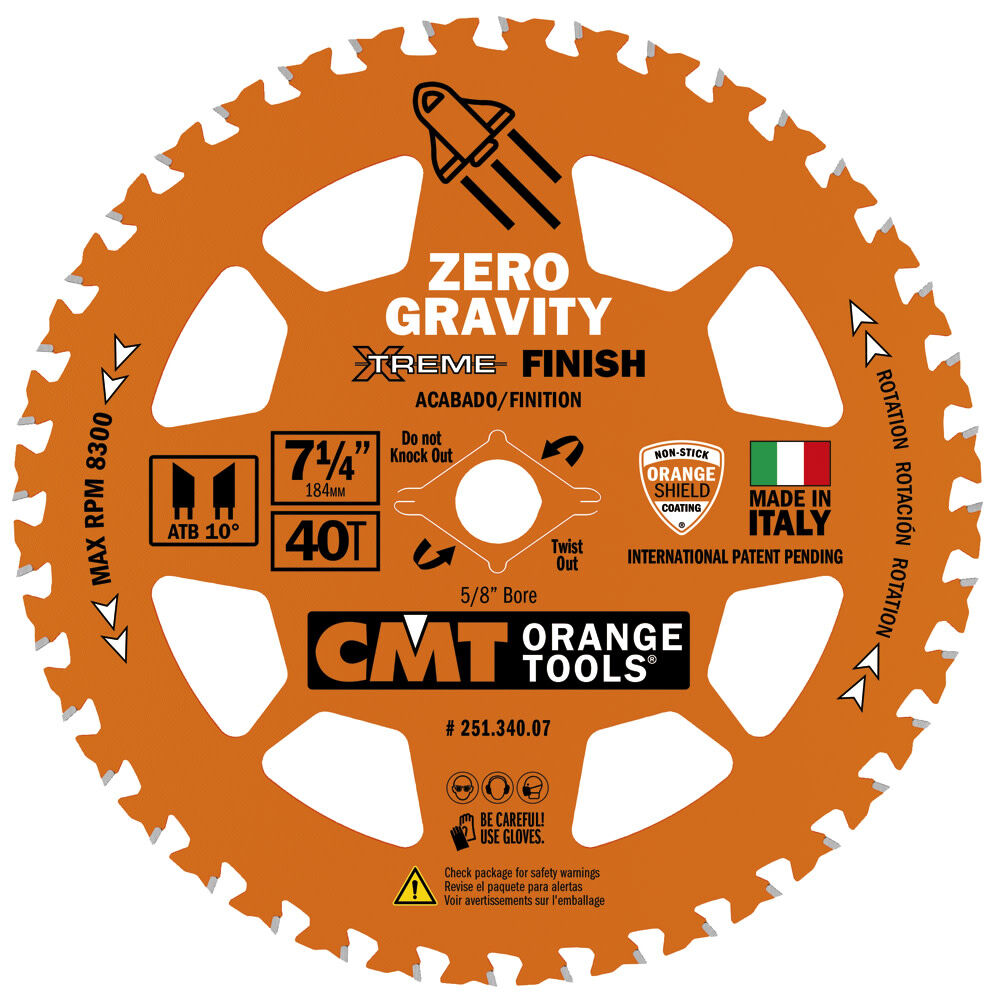 7-1/4in 40T Wood Circular Saw Blade 251.340.07