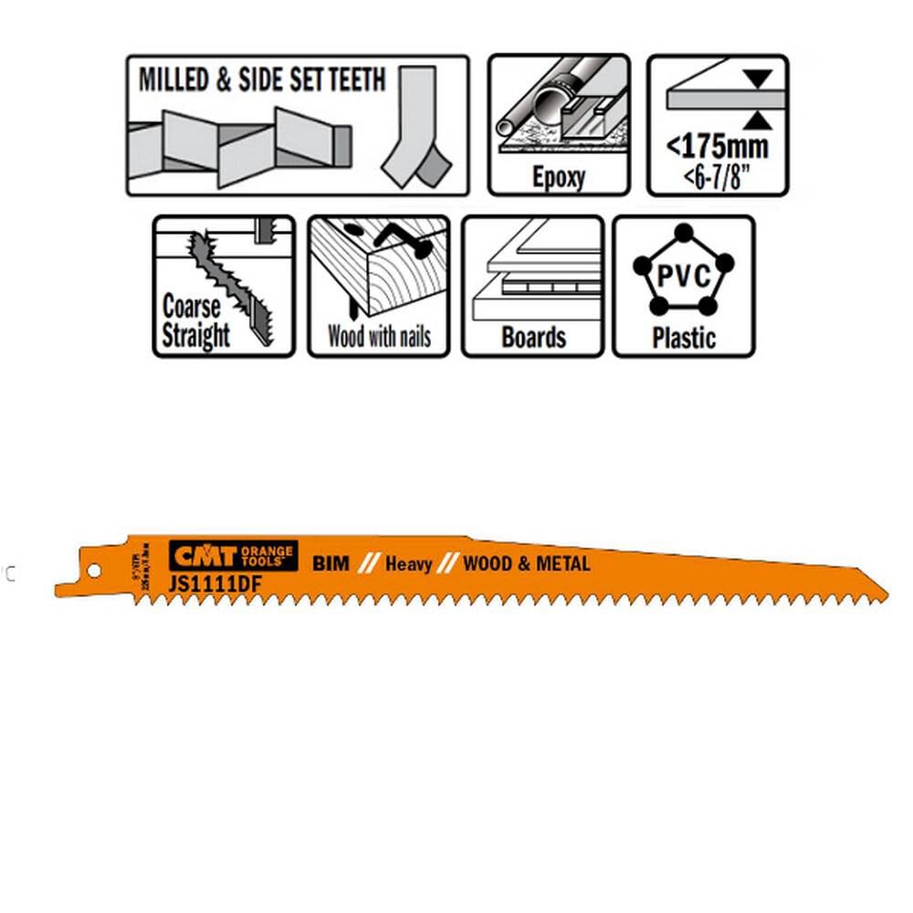 Bi Metal Recip Blade JS1111DF-5