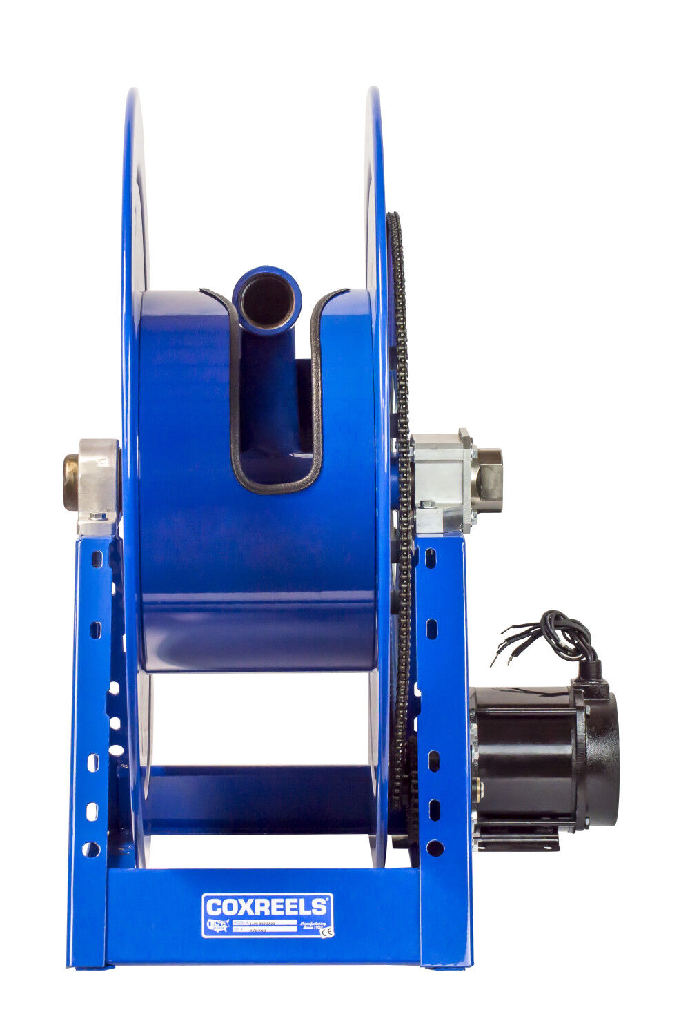 12V DC 1/2HP Motorized Hose Reel 2in x 90' 1000PSI No Hose 1195-2428-EDV3