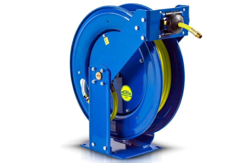Hose Reel Safety Series Spring Rewind Air/Water 3/8in 25' 300 PSI EZ-P-LP-325