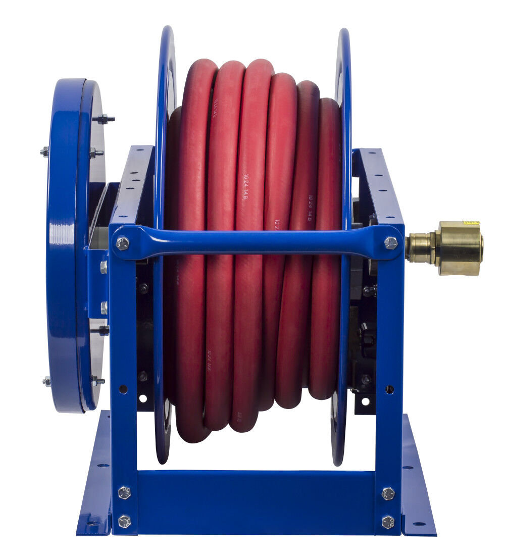 Hose Reel Single Hose Spring Rewind for Fuel 1in ID 25' Fuel Hose 300 PSI SLPF-625