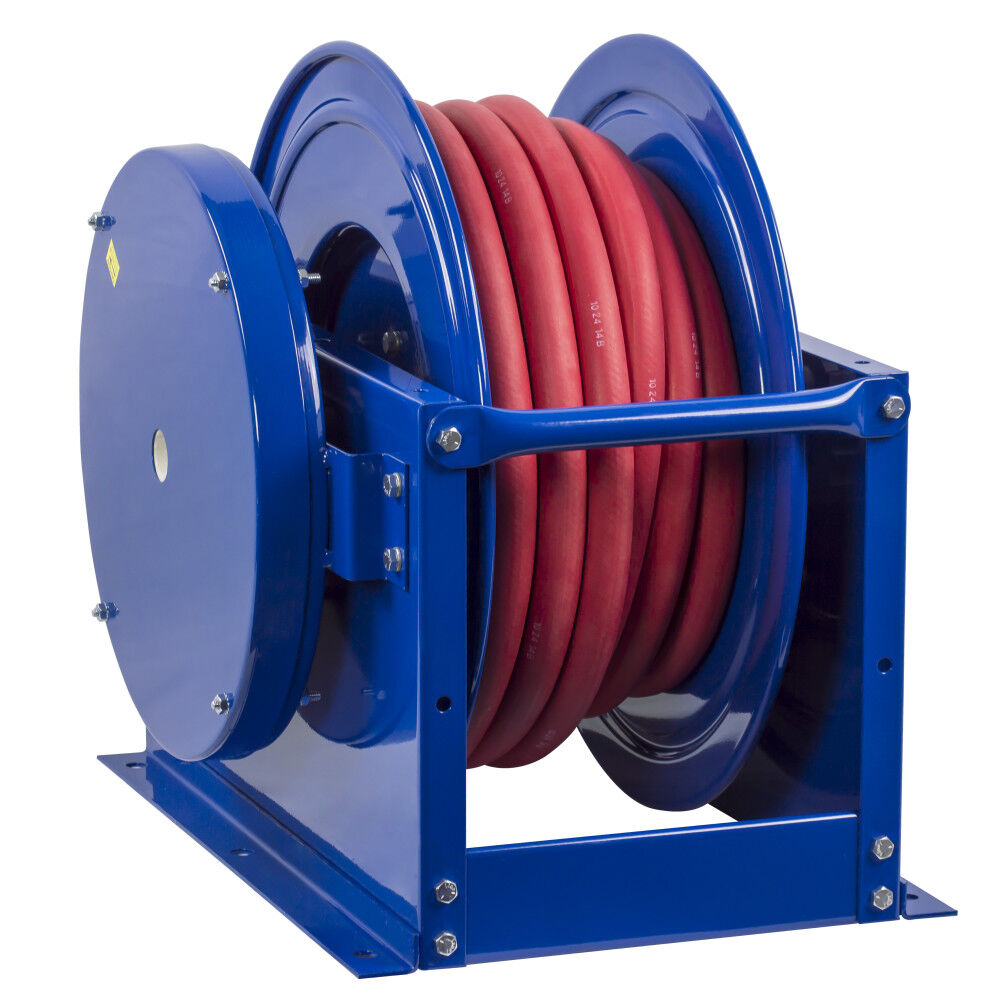 Hose Reel Single Hose Spring Rewind for Fuel 1in ID 50' Fuel Hose 300 PSI SLPF-650