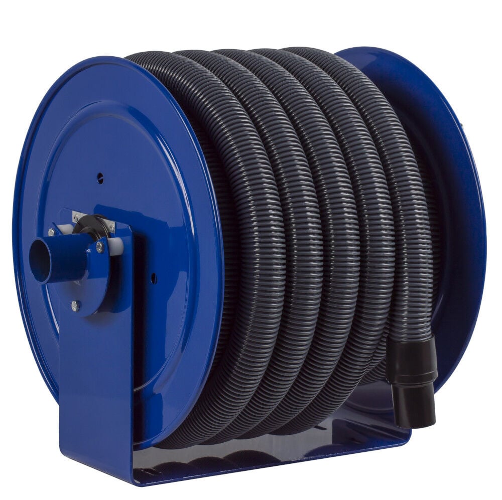 Hose Reel Vacuum Only Direct Crank Rewind 1 1/2in 2in ID 50' Hose Capacity V-117H-850