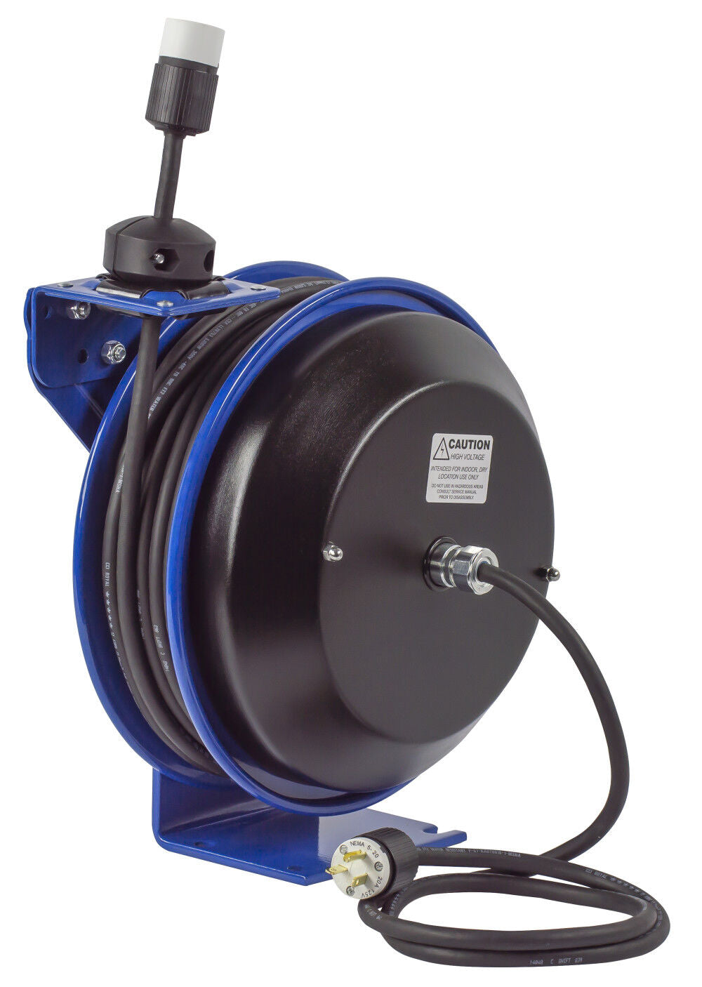 Spring Driven Cord Reel Sin gle Industrial Rec 16GA x 50' PC13-5016-A