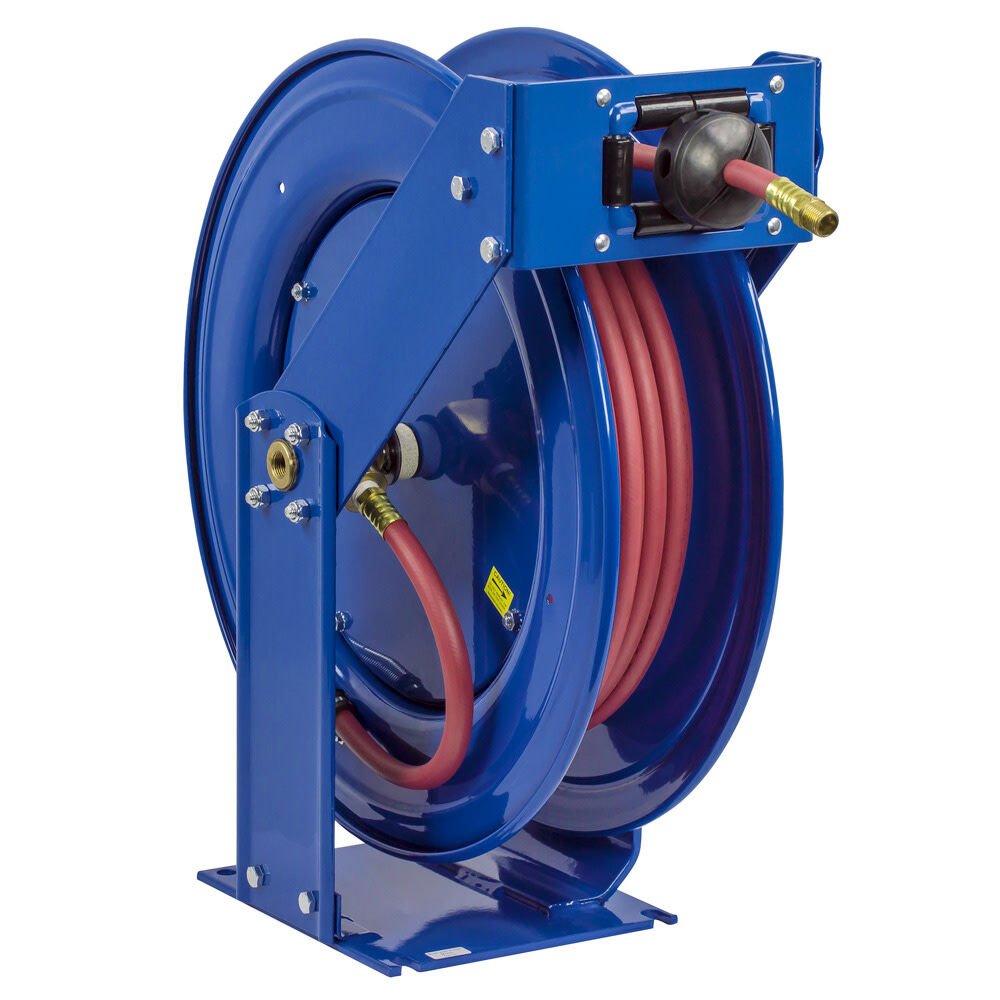 Supreme Duty Spring Rewind Hose Reel for Air/Water 3/8in I.D. 100' Hose 300 PSI TSH-N-3100