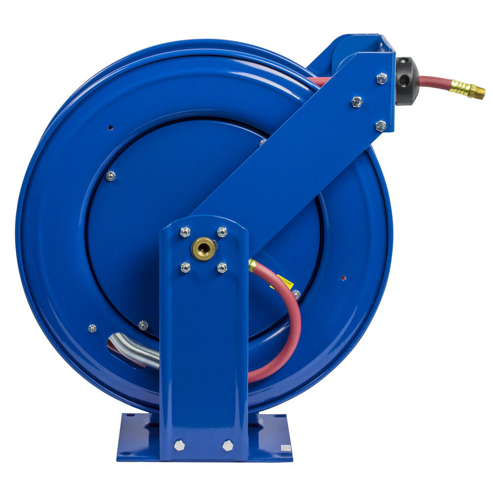 Supreme Duty Spring Rewind Hose Reel for Air/Water 3/8in I.D. 100' Hose 300 PSI TSH-N-3100