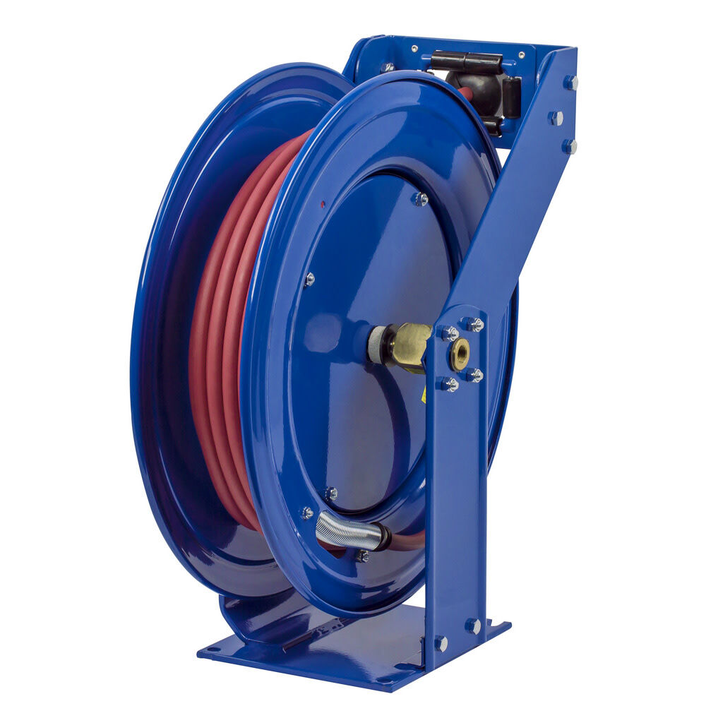 Supreme Duty Spring Rewind Hose Reel for Air/Water 3/8in I.D. 100' Hose 300 PSI TSH-N-3100