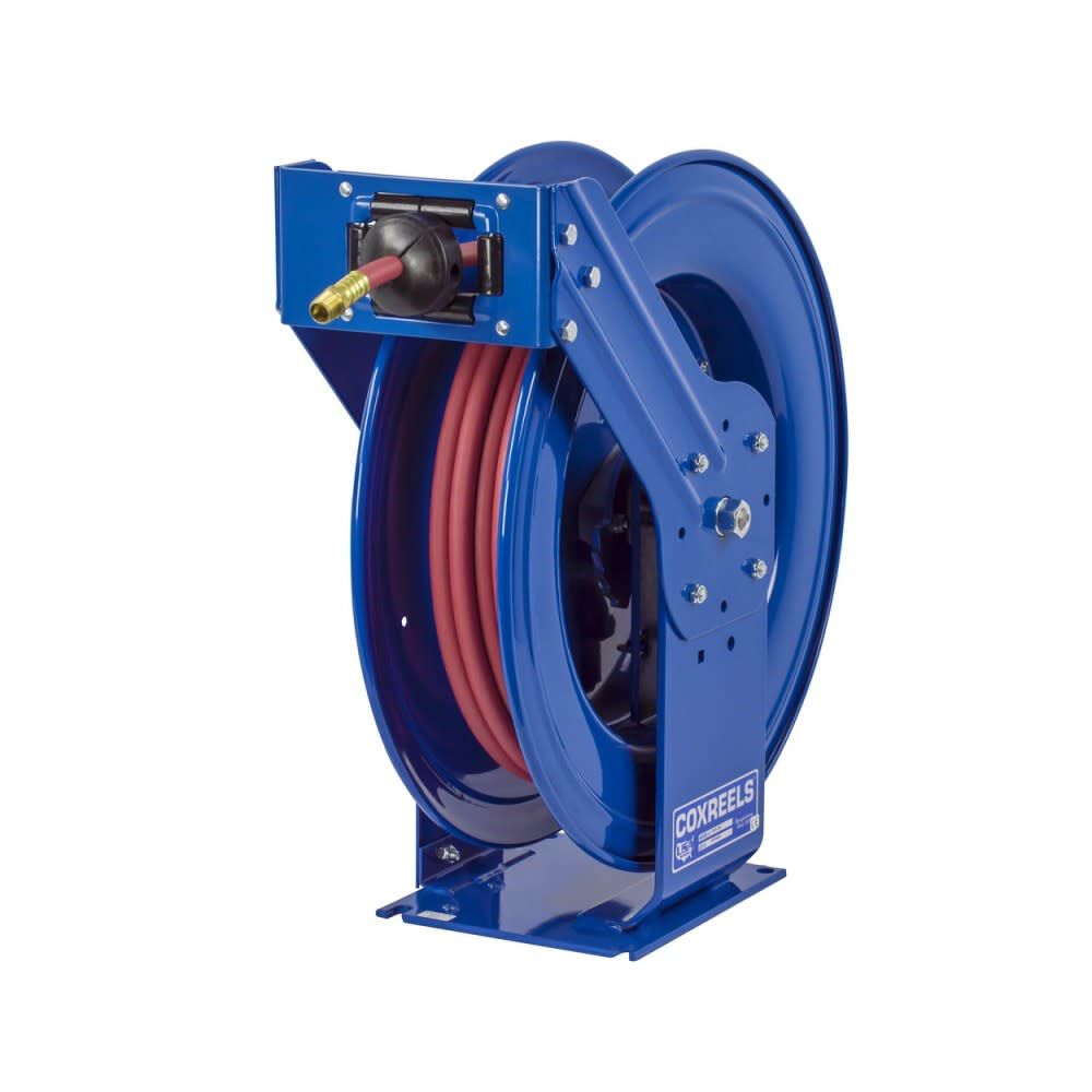 Supreme Duty Spring Rewind Hose Reel for Air/Water 3/8in I.D. 100' Hose 300 PSI TSH-N-3100