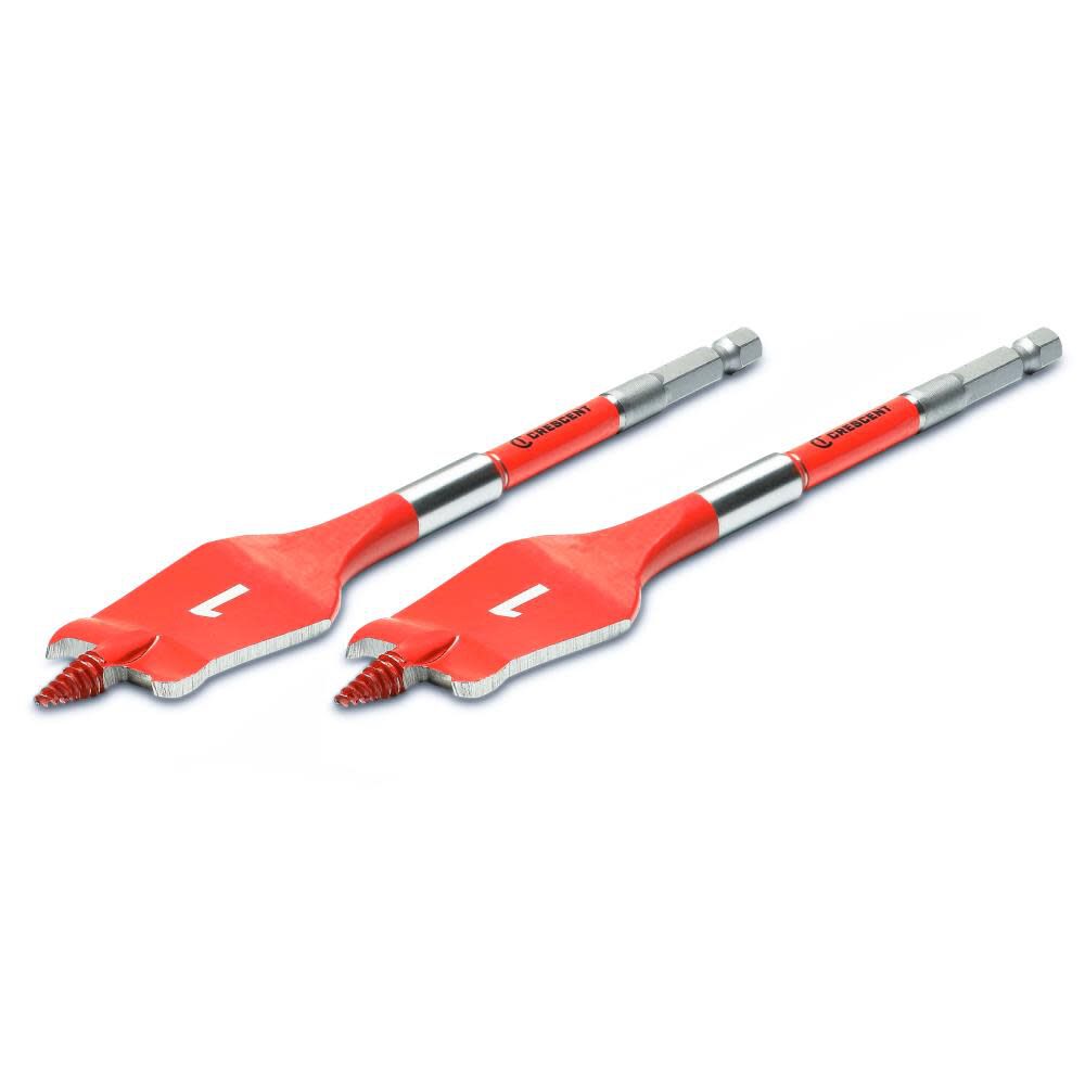 1 in x 6 in Screw Point Spade Drill Bit 2pk CDSP-631-2