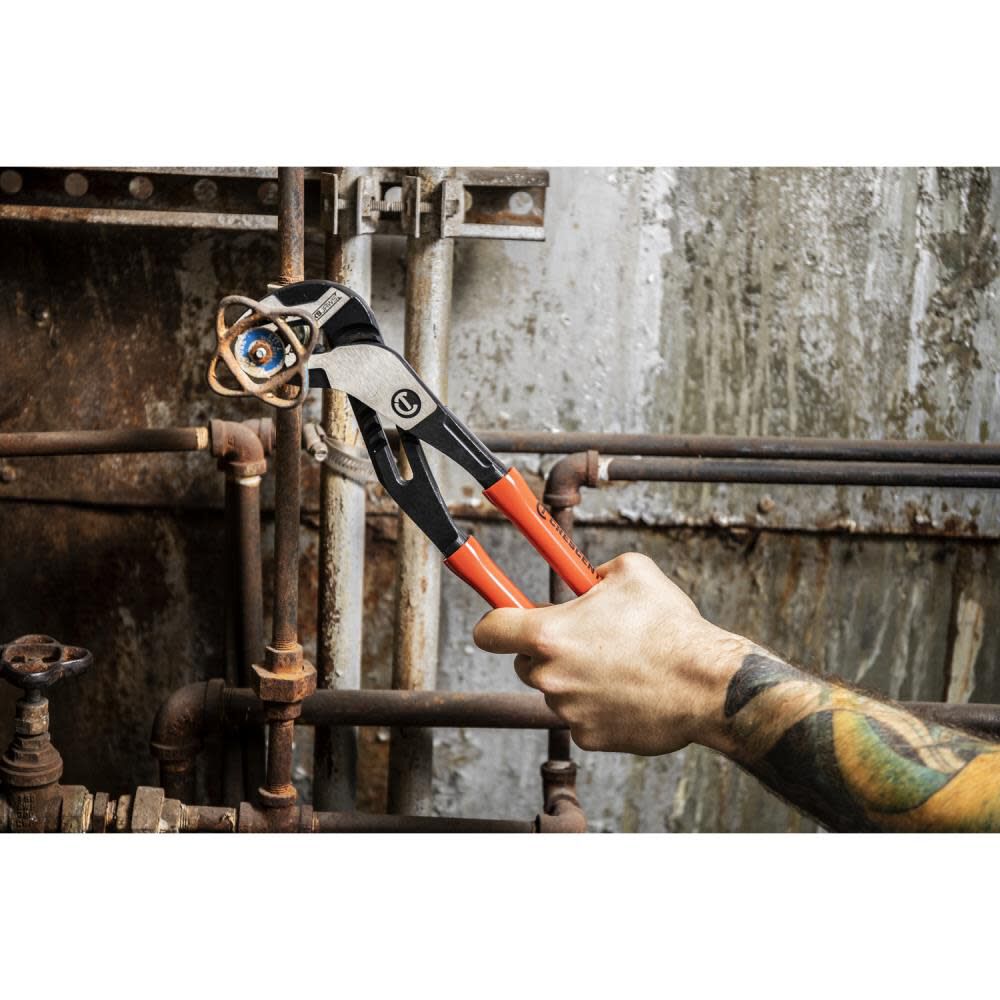 12in Z2 V-Jaw K9 Tongue & Groove Dipped Pliers RTZ212V