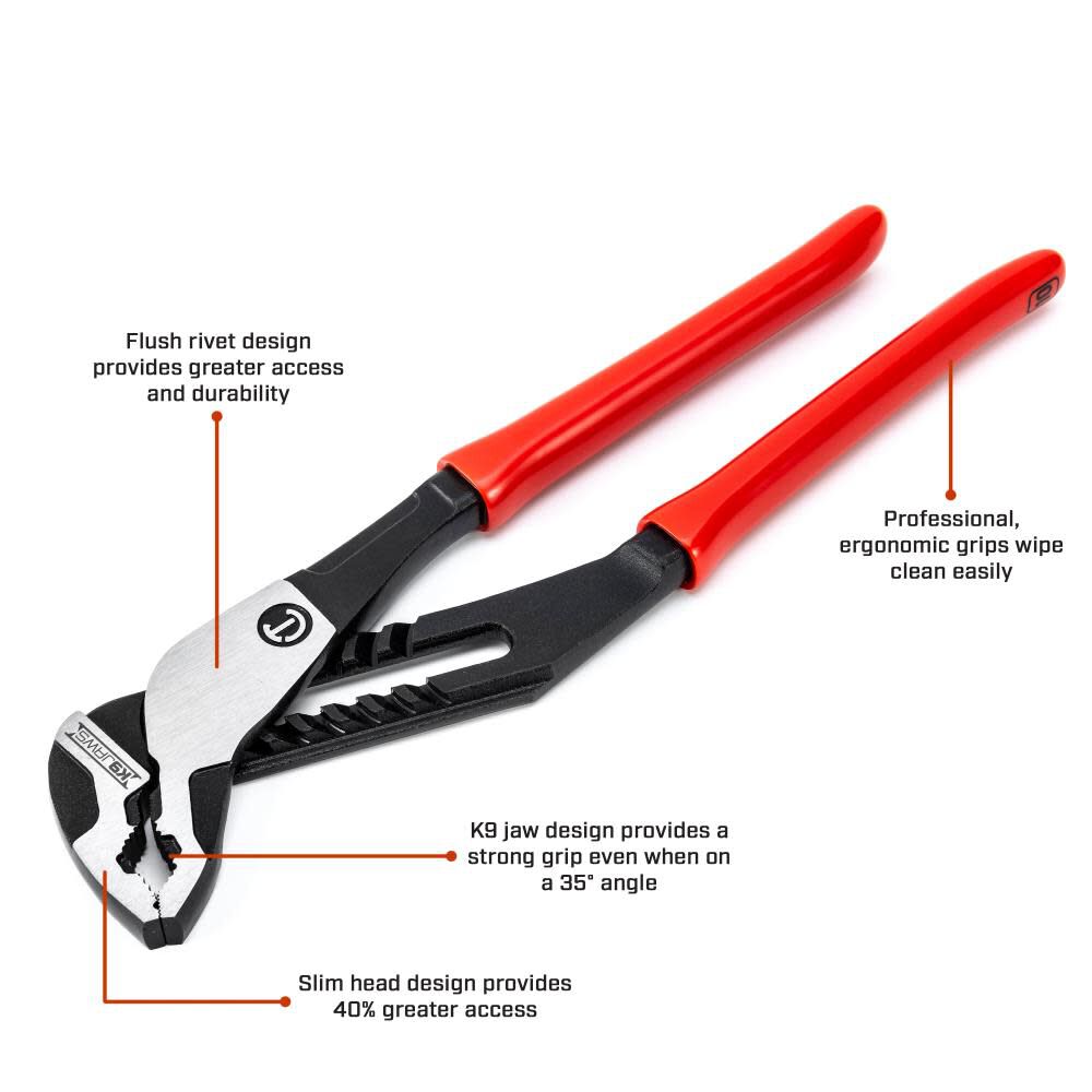 16-1/2in Z2 V-Jaw K9 Tongue & Groove Dipped Pliers RTZ216V