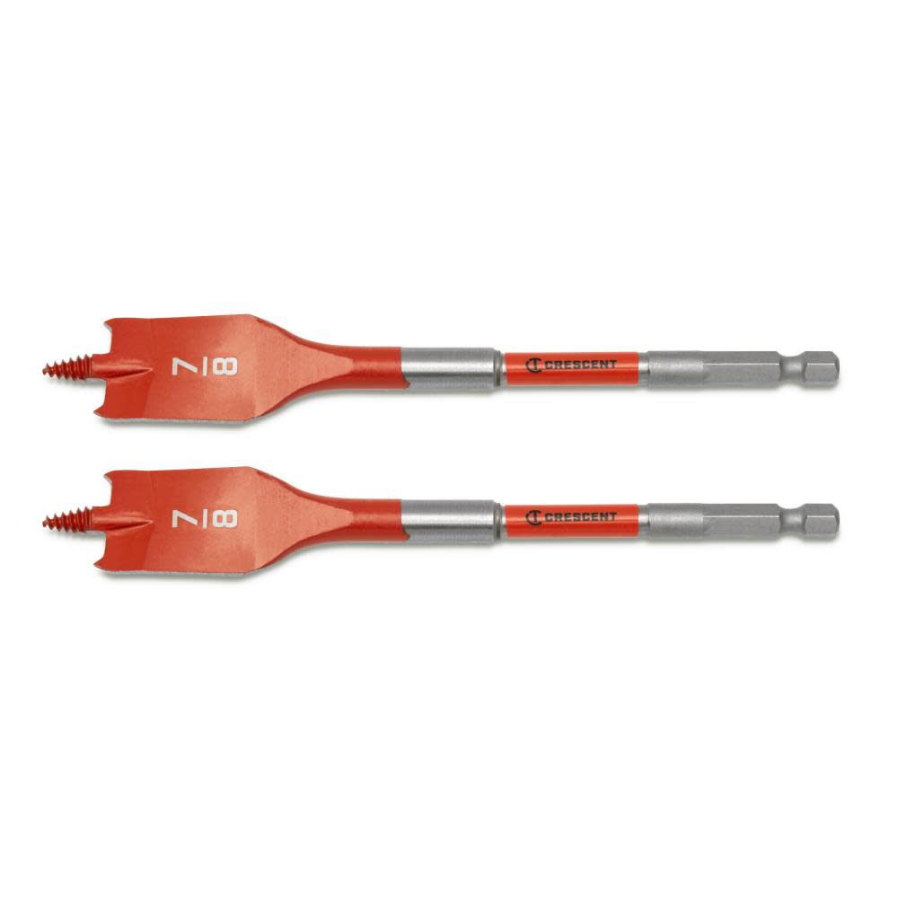 7/8 in x 6 in Screw Point Spade Drill Bit 2pk CDSP-641-2