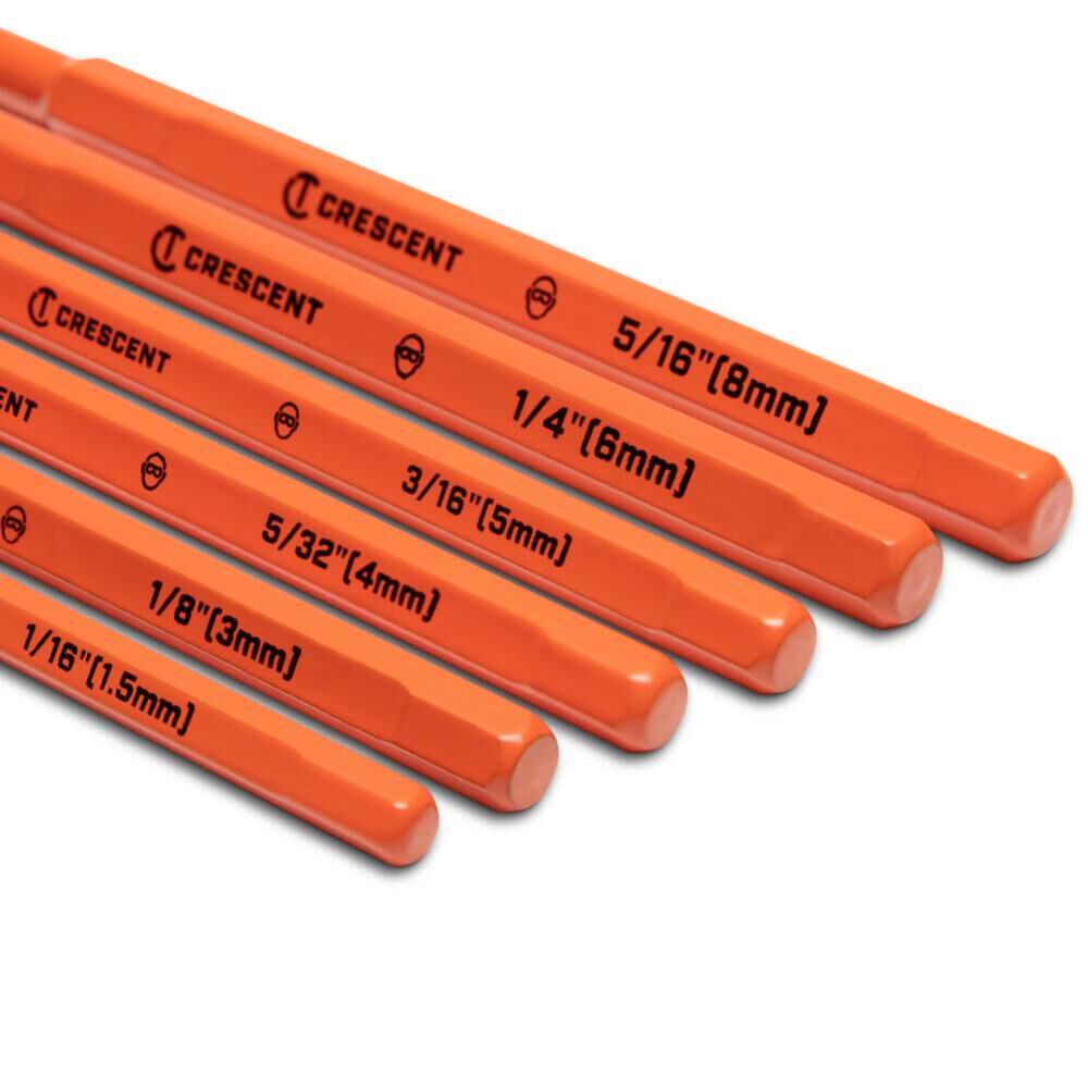 1/16-in to 5/16-in Pin Punch Set Punch CPPS456