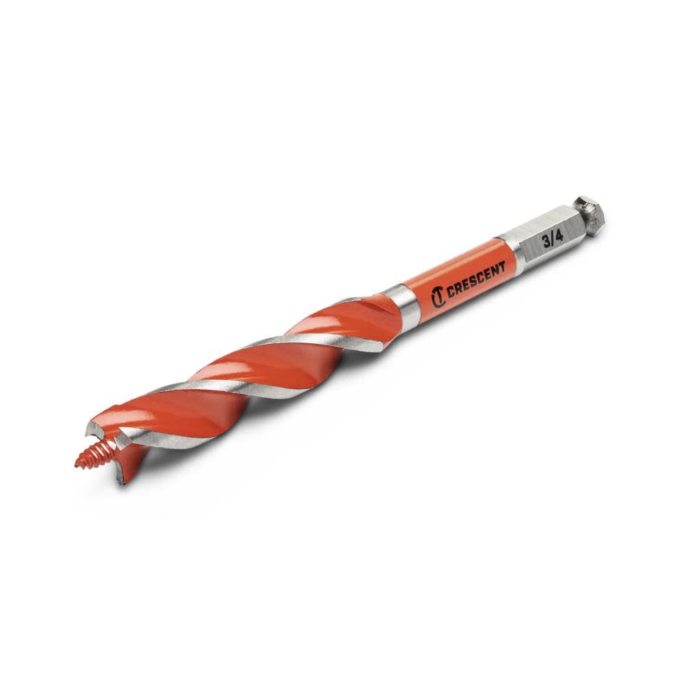 Solid Auger Drill Bit, 3/4 Inch x 7-1/2 Inch CDAG-7537