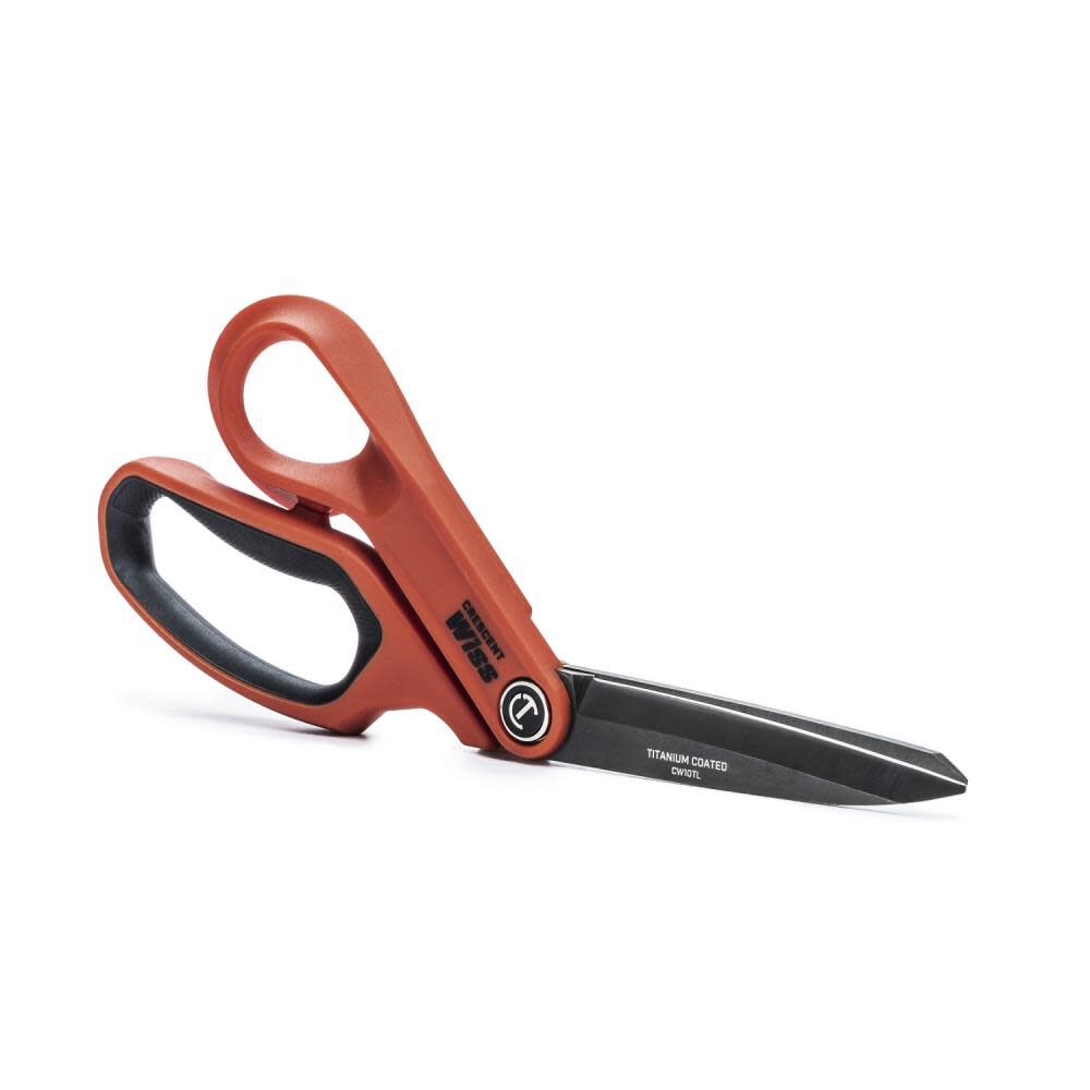 10in Tradesman Shears Offset Left Hand Titanium Coated CW10TL