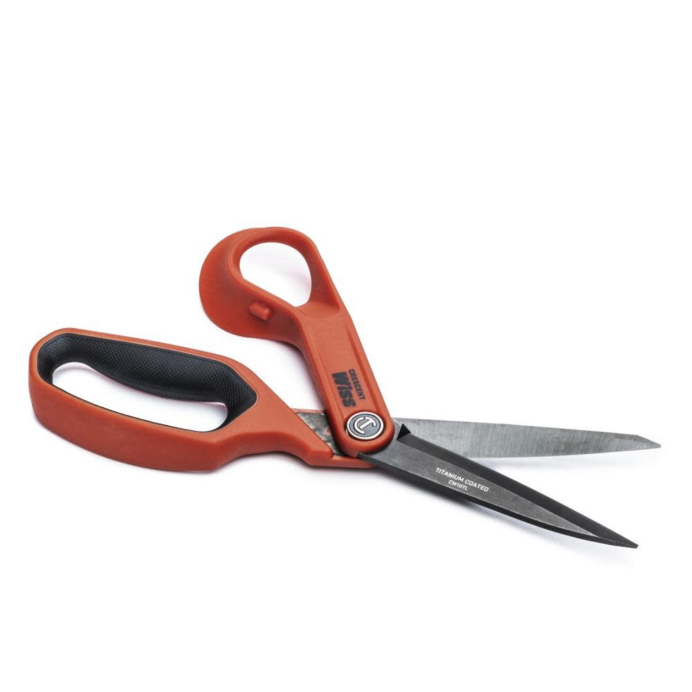 10in Tradesman Shears Offset Left Hand Titanium Coated CW10TL