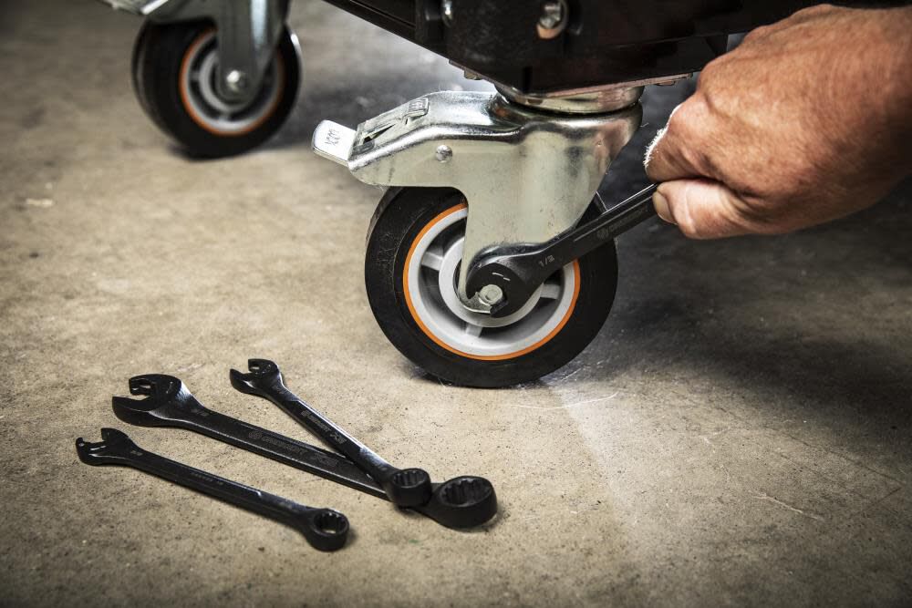 X6 Ratcheting Wrench Set 7 Pc. Combination with Spline Open End CX6RWS7