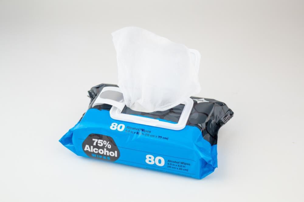 75% Alcohol Wipes 1 Pack/ 80 Wipes 8162