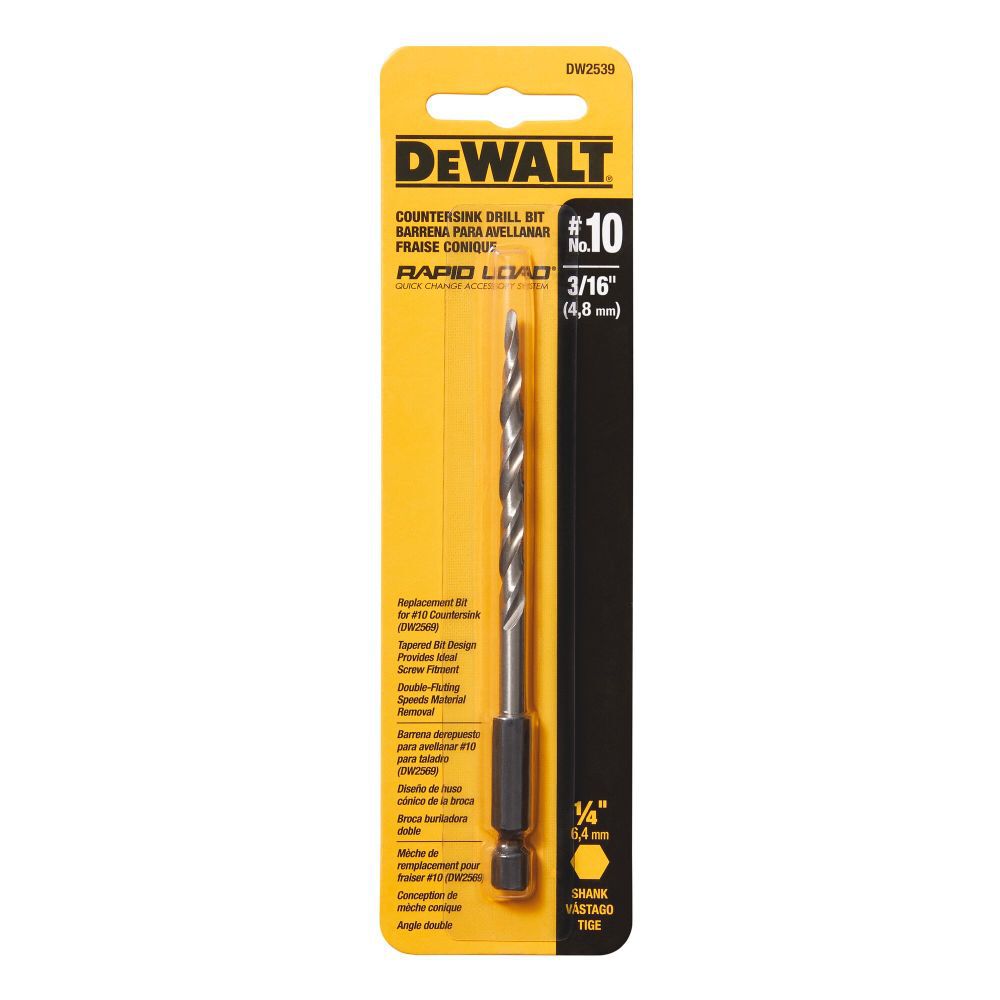#10 Countersink Replacement Bit 3/16 in. DW2539