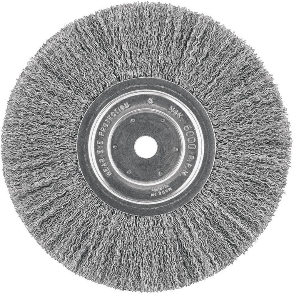 10 In. Crimped Bench Wire Wheel 3/4 In. Arbor Wide Face .014 DW4908