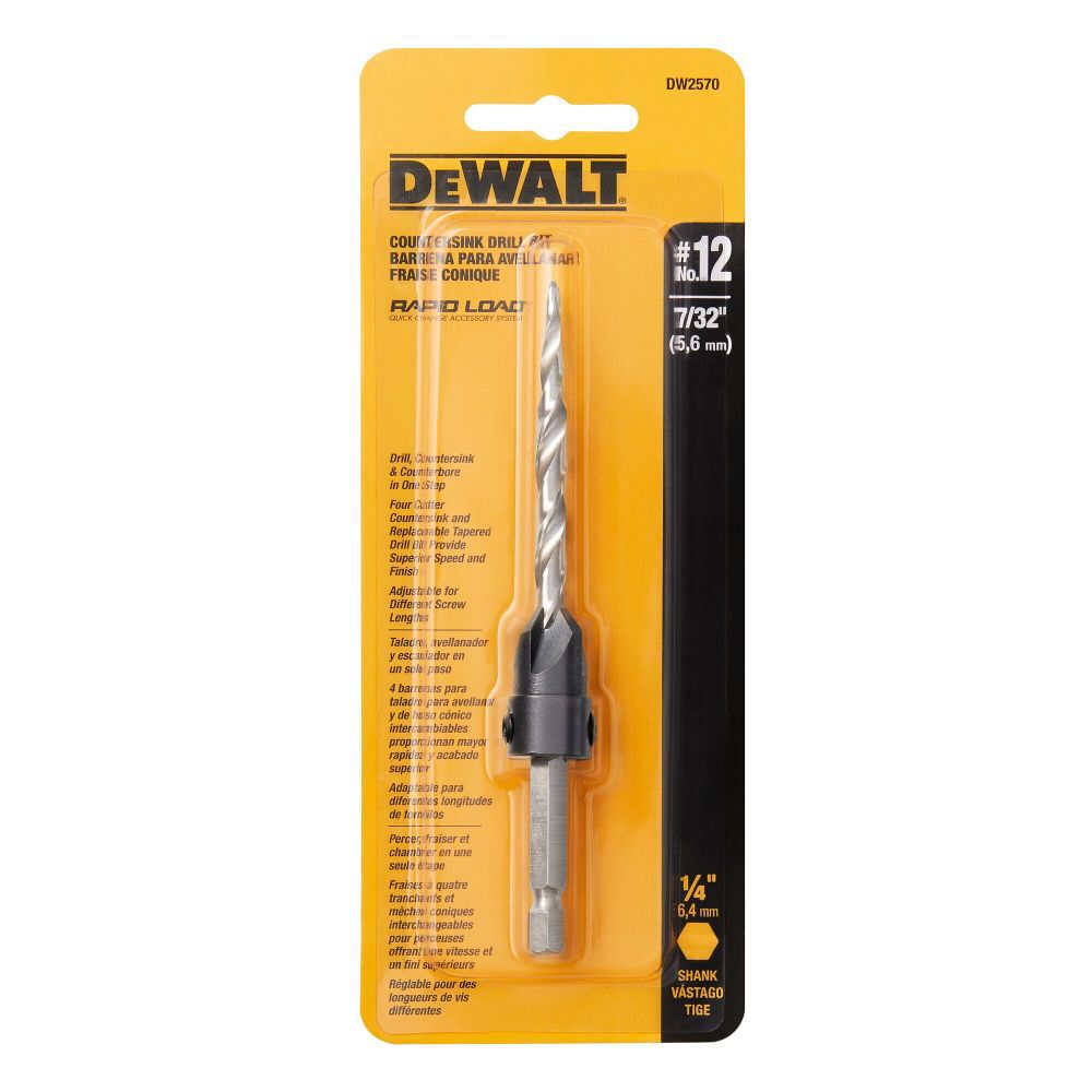 #12 Countersink with 7/32 In. Bit DW2570