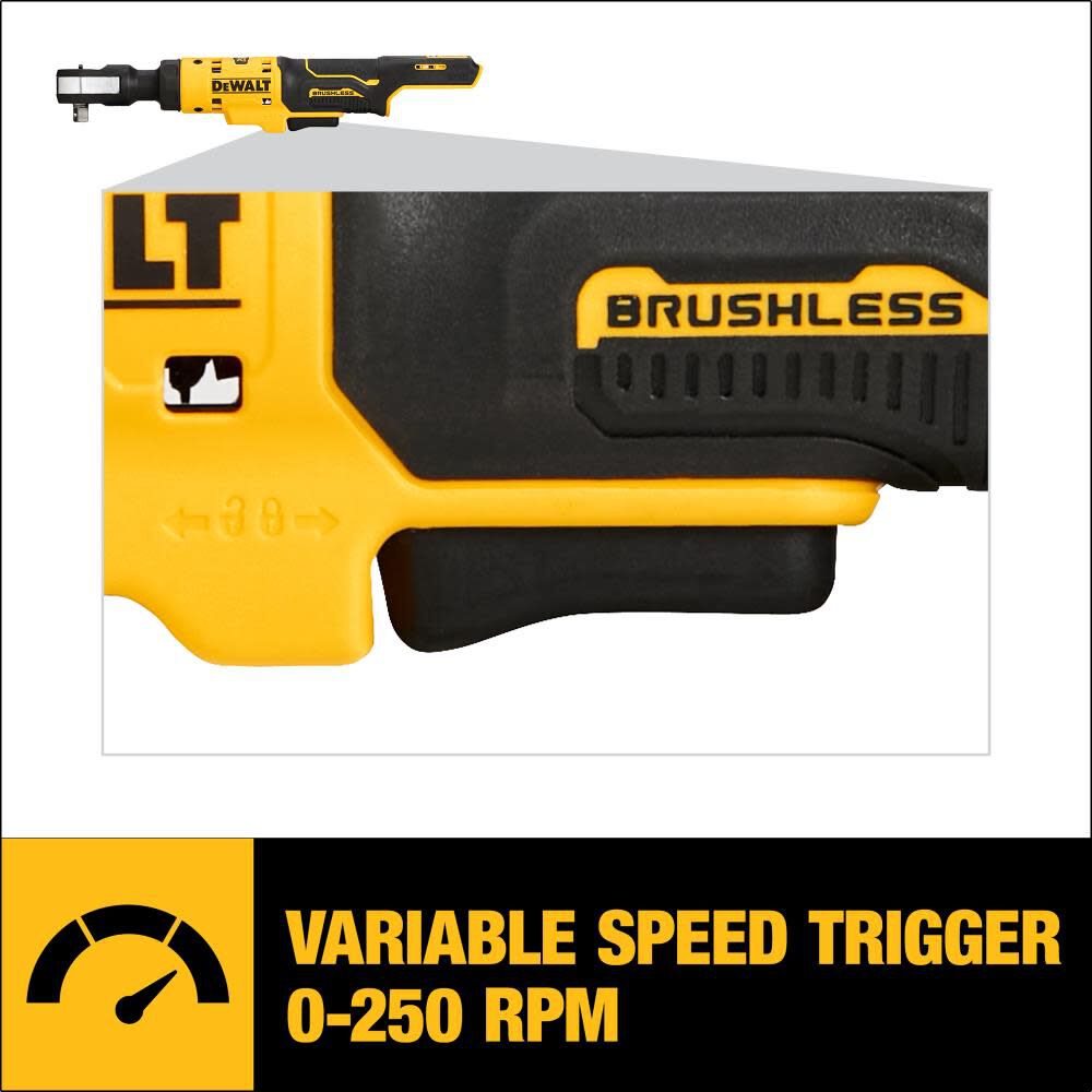 XTREME 12-volt Max Variable Speed Brushless 3/8-in Drive Cordless Ratchet Wrench (Bare Tool) DCF503B