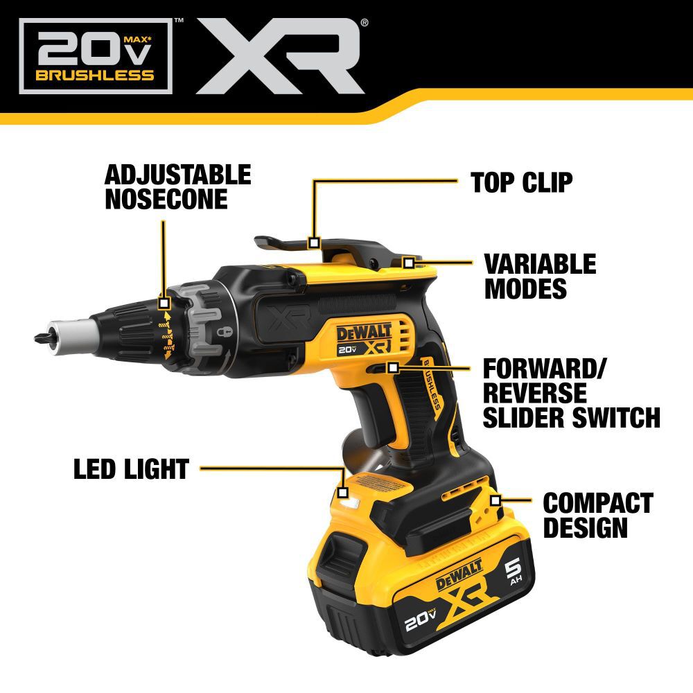 20V MAX XR Drywall Screwgun & Impact Driver Combo Kit DCK268P2