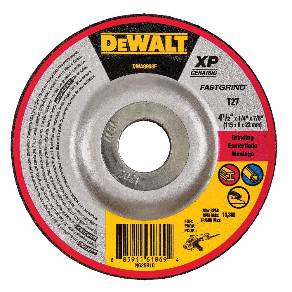 ELITE Grinding Wheels 4.5-in Ceramic Grinding Wheel DWA8908F