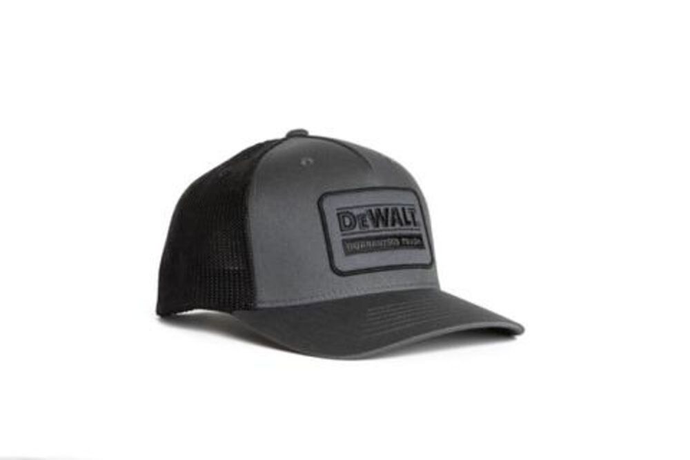Oakdale Trucker Hat with Patch Gray and Black Mesh DXWW50041-309-OSFA