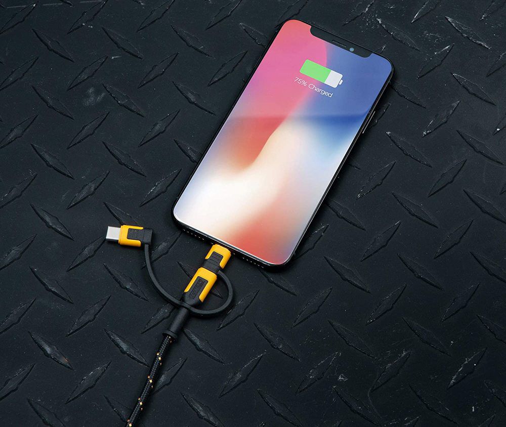 Phone Charger Lightning USB-C Micro USB Reinforced Cord 131 1356 DW2