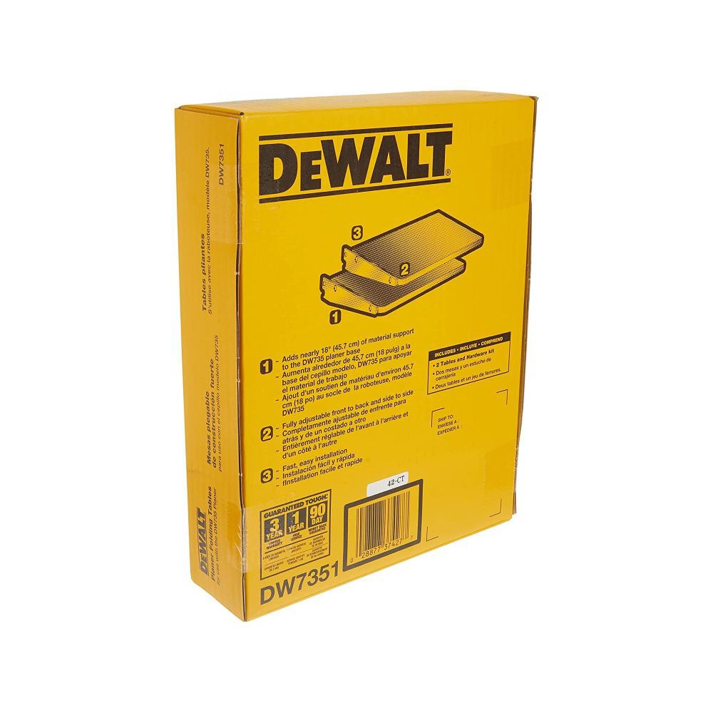 Planer Infeed/Outfeed Tables for DW735 DW7351