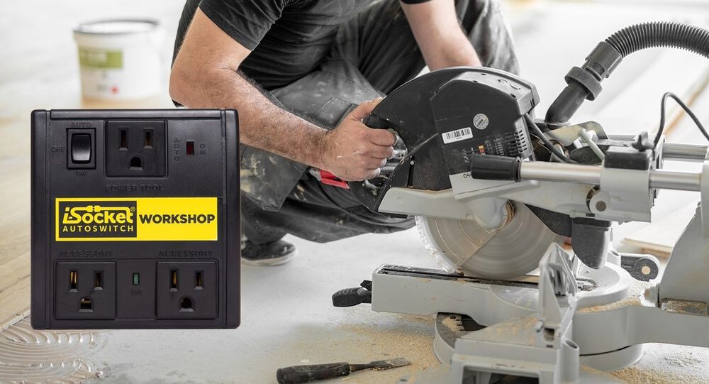 i-Socket Workshop Automatic Dust Control Switch IS-12W00